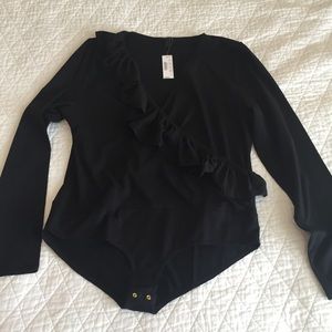 J Crew ruffle top bodysuit! NWT and adorable!